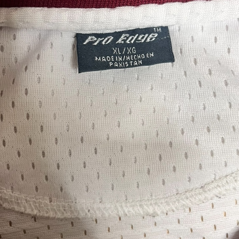 Pro Edge Indiana Jersey - White and Red - Picture 3 of 6